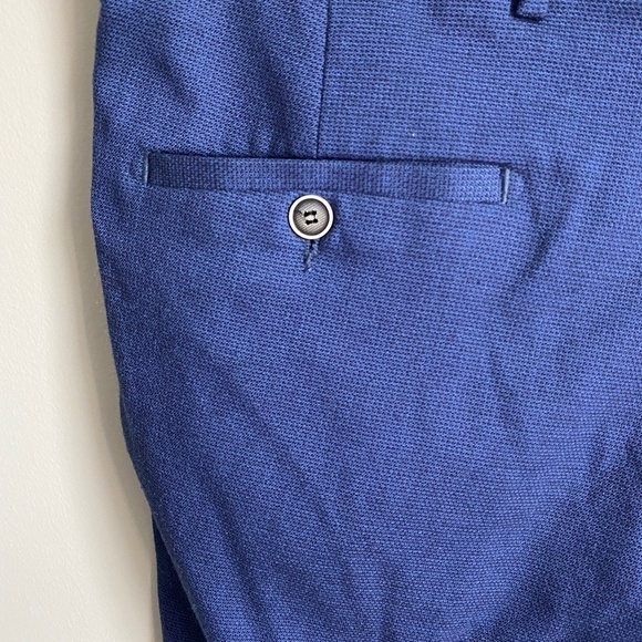 Lloyd & Jefferson London Men's Blue Lightweight‎ Straight Leg Dress Pants - Picture 7 of 12